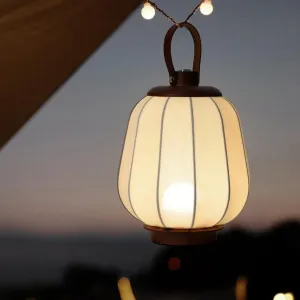 Cordless Rechargeable Lanterns Table Lamp - LED Outdoor Light,4000 mAh Battery Operated,3 Color Dimming Touch Desk Lamps with Handle for Bedroom/Living Room/Restaurant/Camping