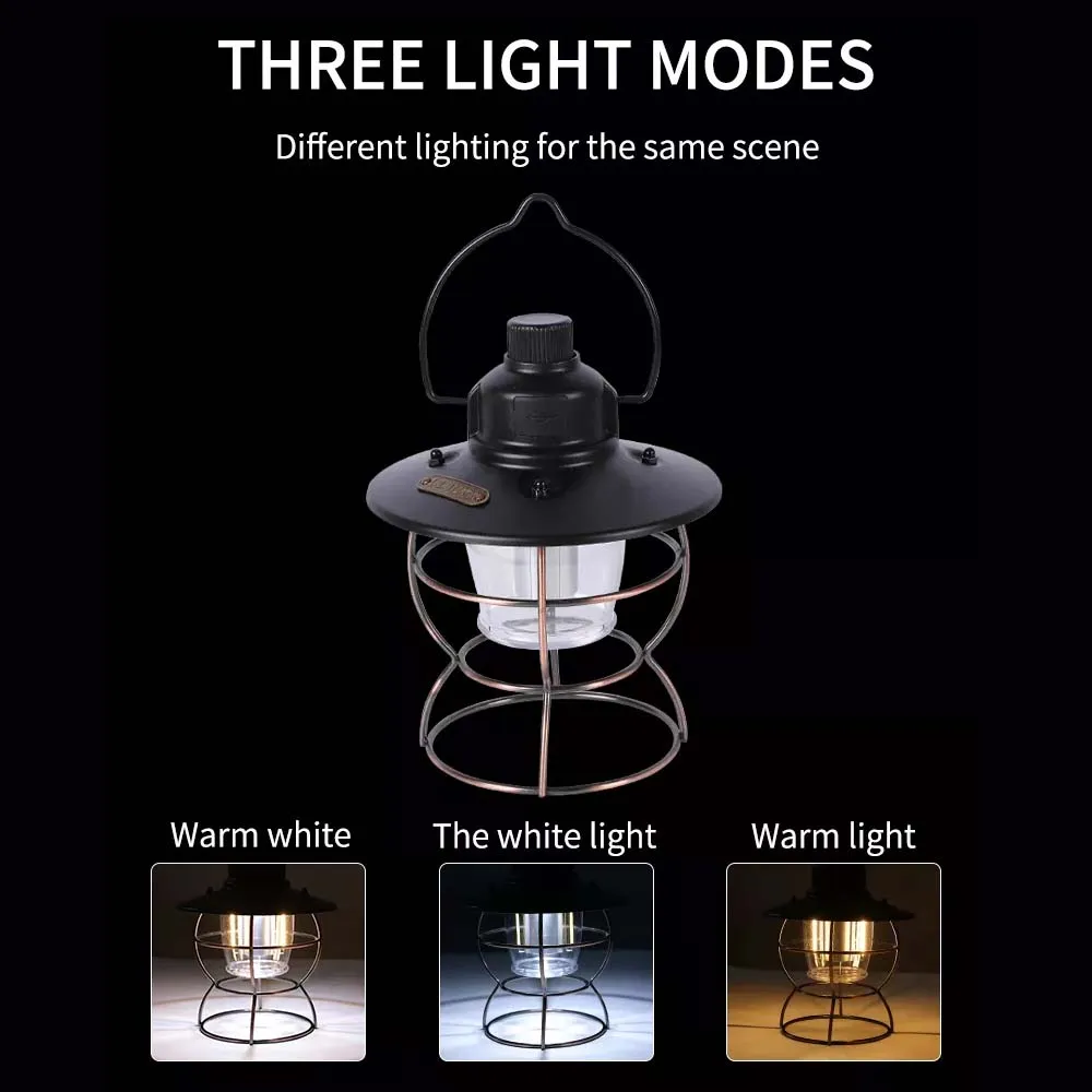 COYOTE CAMP GEAR RETRO HANGING LED LANTERN コヨーテキャンプギア レトロハンギング LEDランタン USB充電式