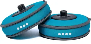 Cubii Dumbbell Set - SoftRings 4lb Weight Set - Dark Blue, Soft Grip, Non-Metallic Finish - 2 Pieces