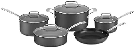 Cuisinart 67P-9 Home Gourmet Hard Anodized 9-Pc Set Black