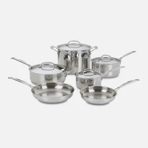 Cuisinart Chef's Classic 10 Piece Stainless Steel Cookware Set