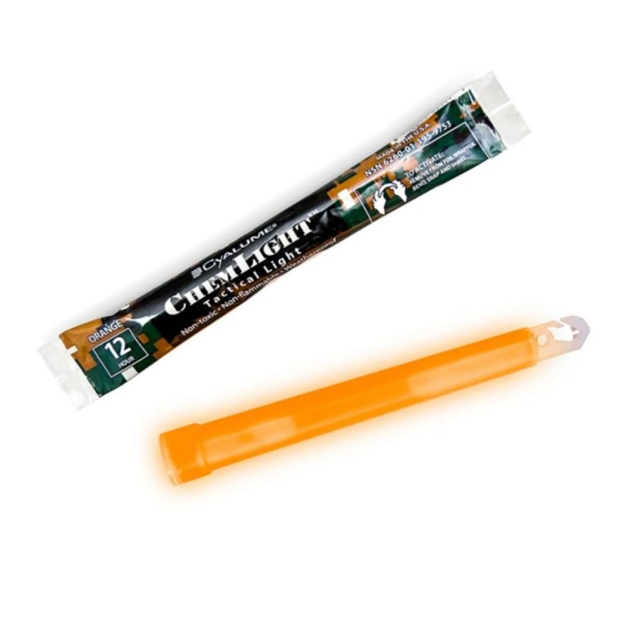 Cyalume 9-080 SnapLight Lightsticks, 6", Case of 500