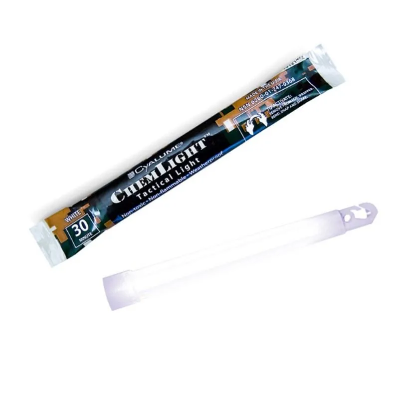 Cyalume 9-080 SnapLight Lightsticks, 6", Case of 500