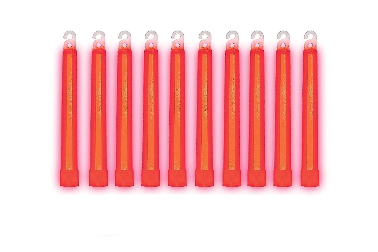 Cyalume - 9-08002 SnapLight Red Light Sticks – 6 Inch Industrial Grade, Ultra Bright Glow Sticks with 12 Hour Duration (Pack of 10)