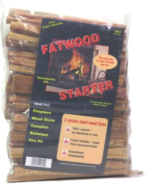 Dagan Fatwood Firestarter in a Poly Bag (DG-Fat-2), 4 Pounds