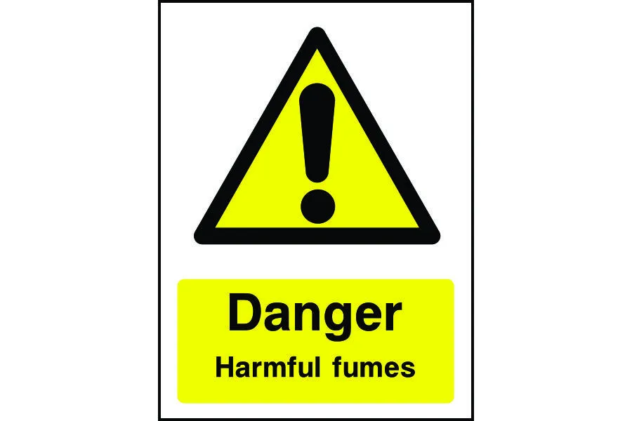 Danger Harmful Fumes Sign