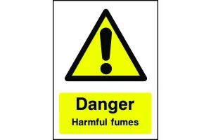 Danger Harmful Fumes Sign