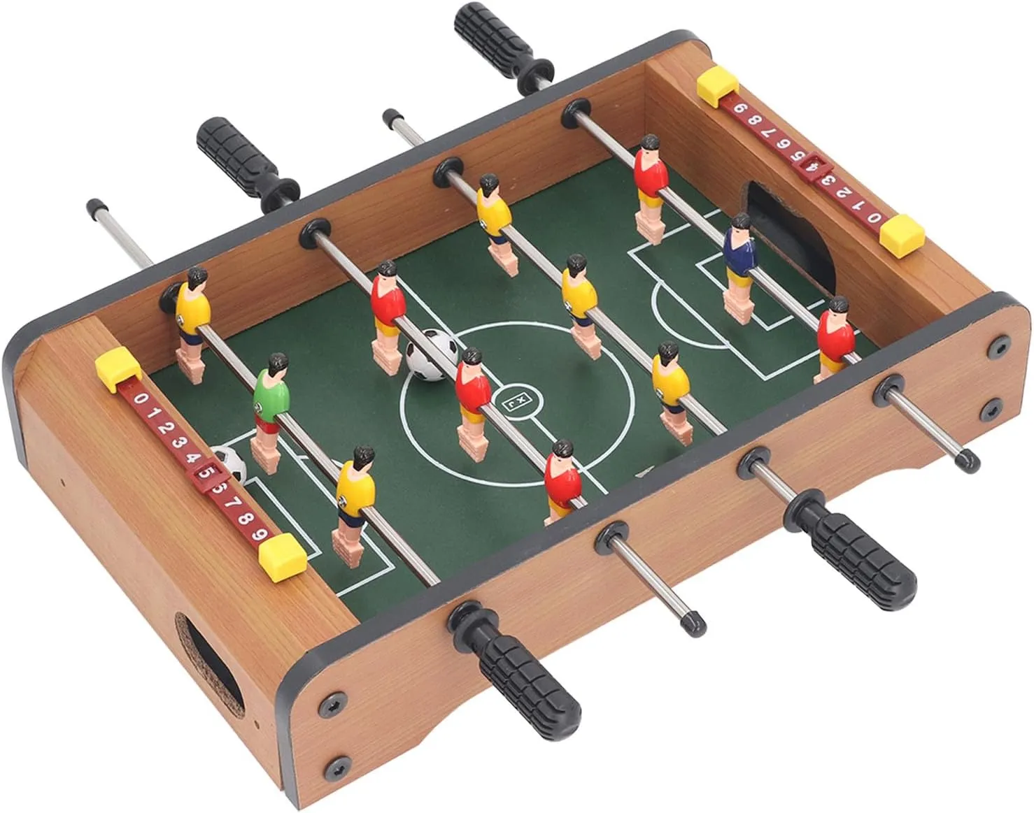 Denash Foosball Table for Home,Soccer Game Set with 2 Balls,Portable Mini Interactive 4 Rows Table Football for Adults Kids Family Game, Denashqc7x59t2ok