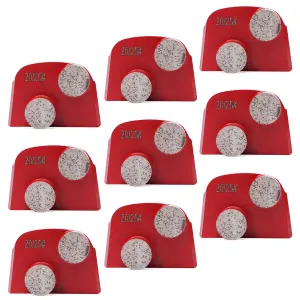 Diamond Concrete Grinding Disc, 9 PCS Diamond Grinding Tools, 20/25 Grit Grind Tool for Grinder Floor Concrete