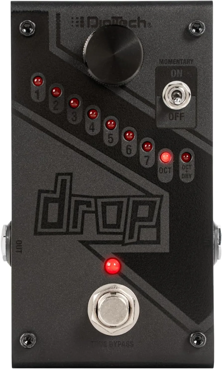 Digitech DROPBK The Drop Polyphonic Drop Tune Pedal Black Limited Edition