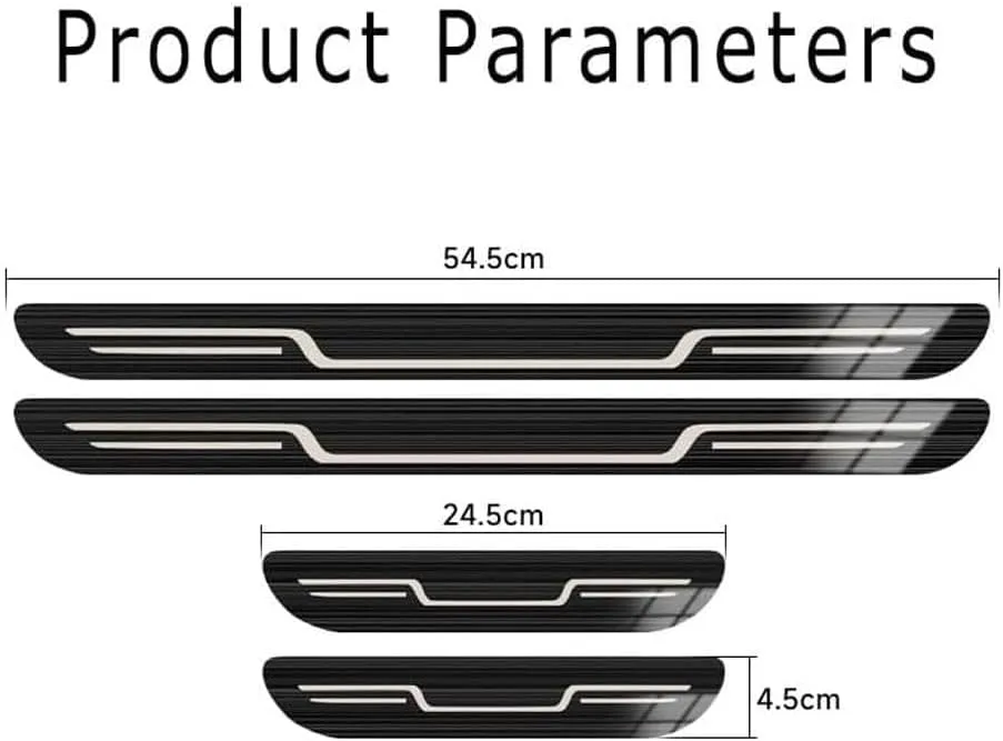 Door Sill Protector for Mazda 2 Biante BT50 CX5 CX8 CX9 CX30 Demio MX5, 4pcs Stainless Steel Welcome Pedal Scratch Protection Resistant Paint Protection Sticker Accessories