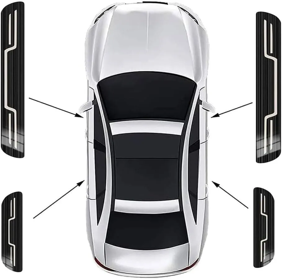 Door Sill Protector for Mazda 2 Biante BT50 CX5 CX8 CX9 CX30 Demio MX5, 4pcs Stainless Steel Welcome Pedal Scratch Protection Resistant Paint Protection Sticker Accessories