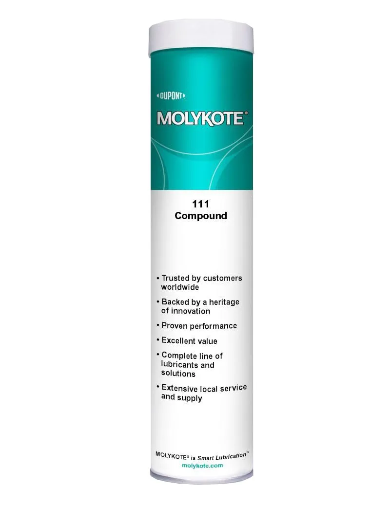 Dow Corning Molykote 111 O-Ring Valve Silicone Lubricant & Sealant 14oz 400g Cartridge