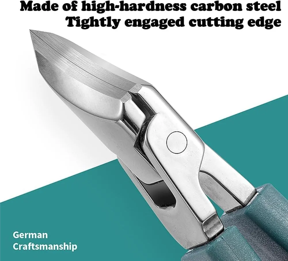 Eagle Beak Angled Nail Clippers 3-Piece Set, 2025 New Version Beveled Nail Clippers Household Multifunctional Large Opening Anti-Splash,for Seniors Thick Nails,Slant Edge Ingrown Clippers (2Orange)