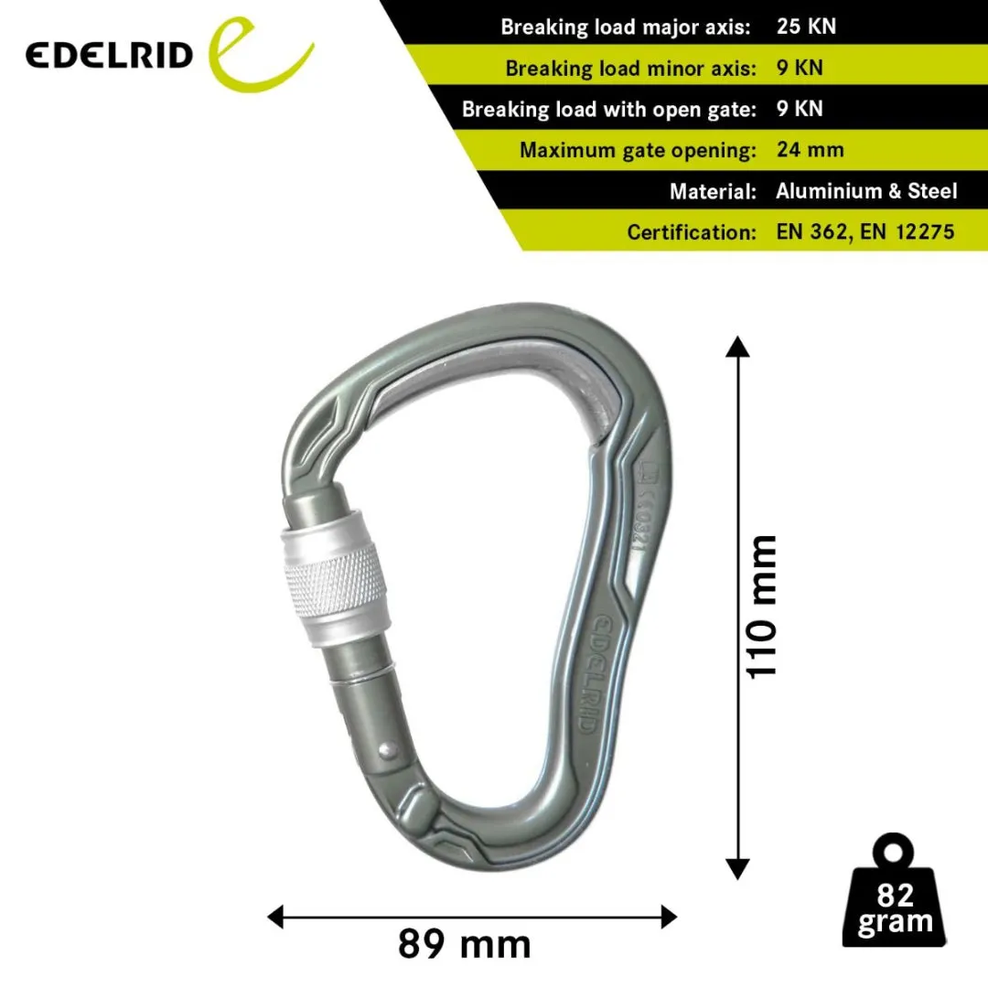 EDELRID HMS BULLETPROOF SCREW CARABINER