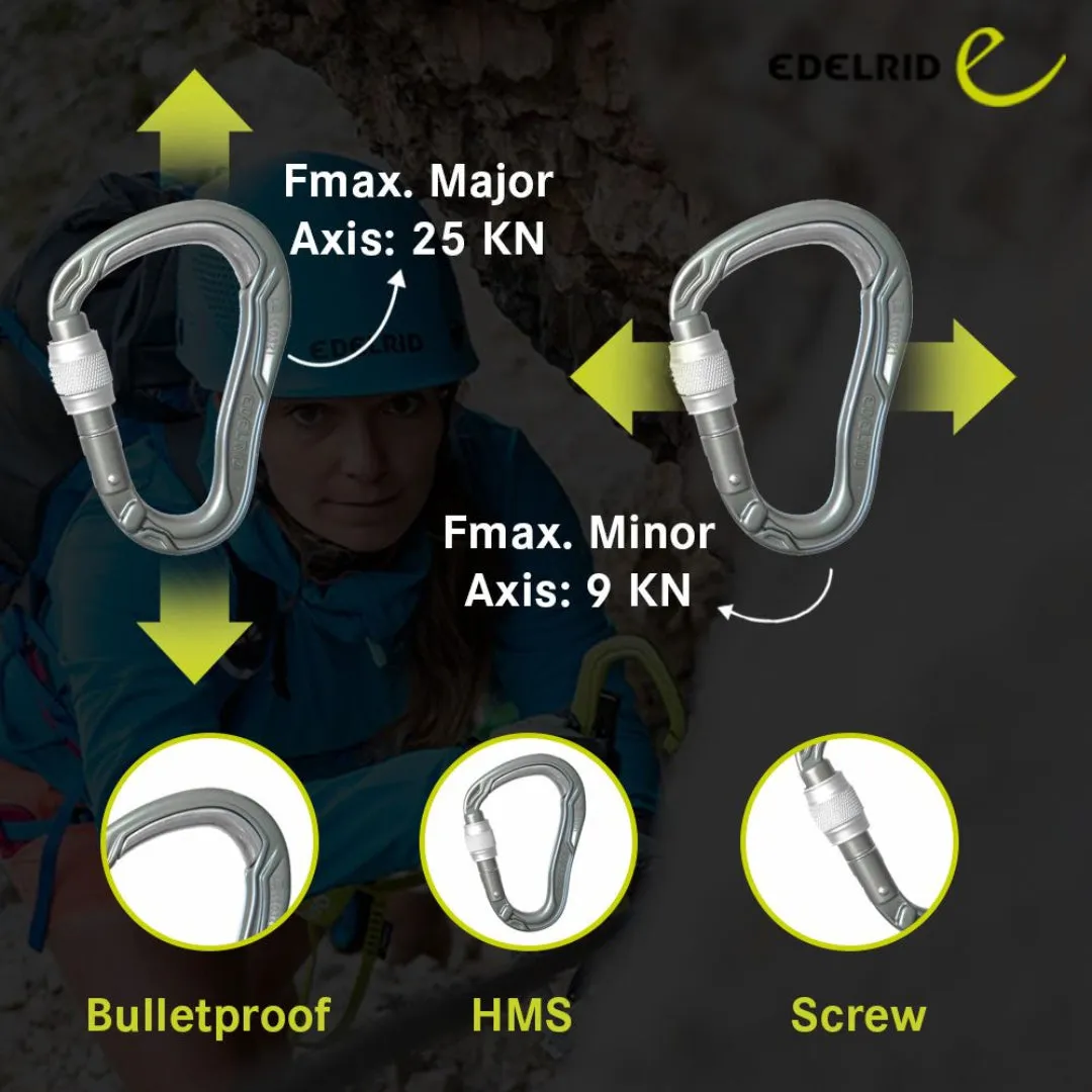 EDELRID HMS BULLETPROOF SCREW CARABINER