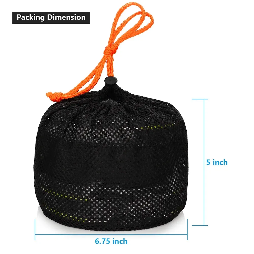 Emergency Cookware Set - Non-Stick Stackable Camping & Bug-Out Cooking Kit