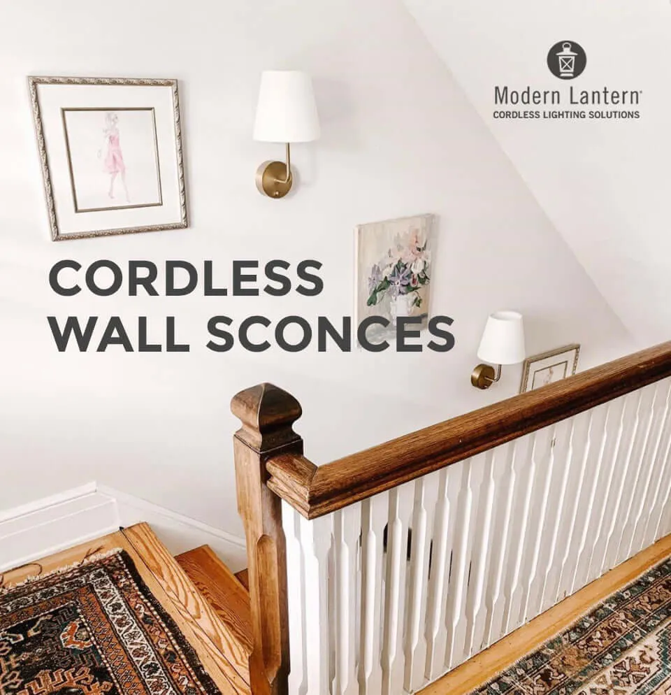 Emily Cordless Wall Sconce - Antique Brass
