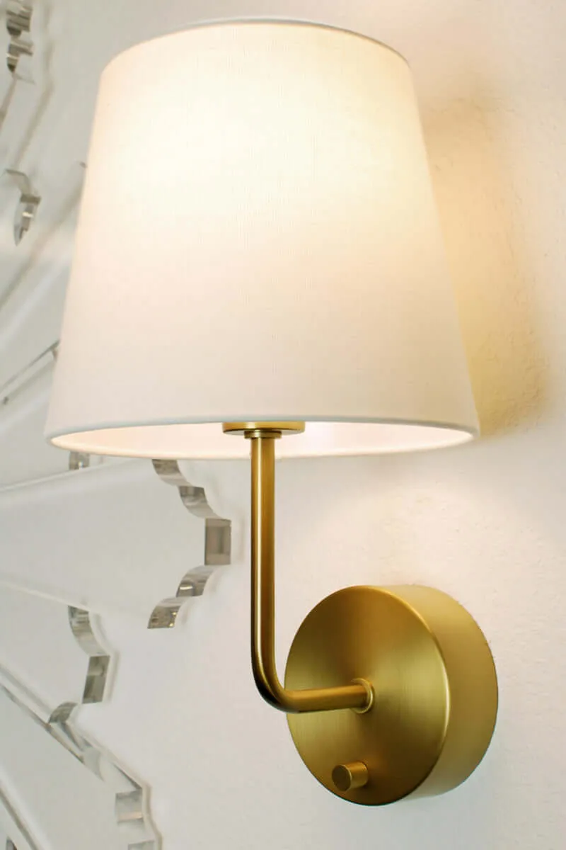 Emily Cordless Wall Sconce - Antique Brass