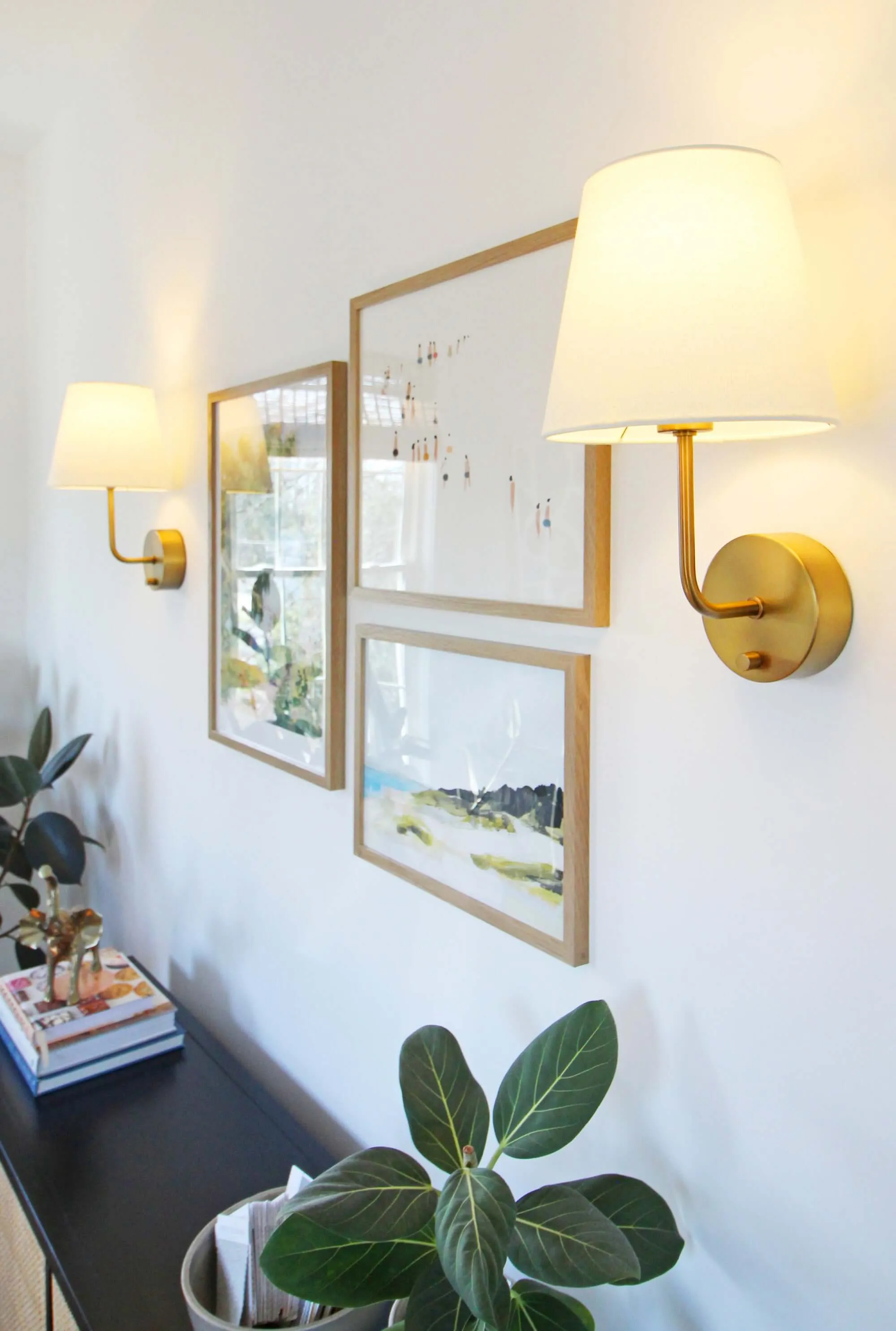 Emily Cordless Wall Sconce - Antique Brass