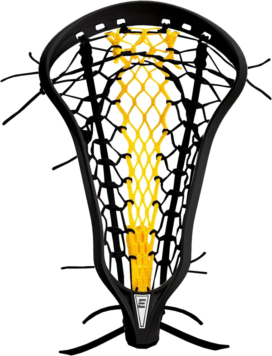 Epoch Lacrosse - Women's Lacrosse Head Purpose 10° Strung with Elite Runner Pro Pocket - Composite Injected Polymer Lacrosse Stick Head, Knot Lock Technology, Bottom Rail - Black