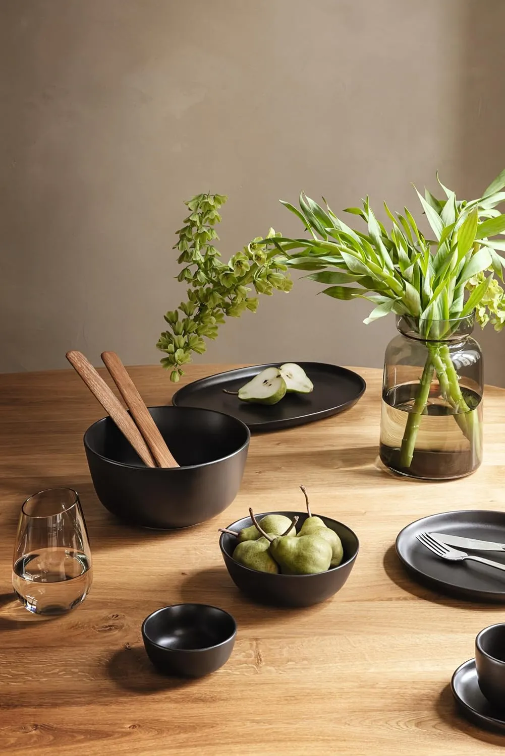 Eva Solo | Nordic Kitchen Bowl 0.15l Ø10cm | Dishwasher & Microwave Safe | Black Stoneware | Danish Design, Functionality & Quality | Set of 4 | Black