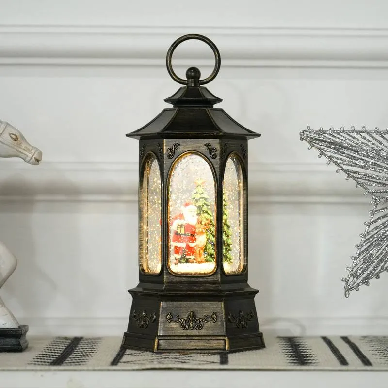 Festive Glow Snow Globe Lantern
