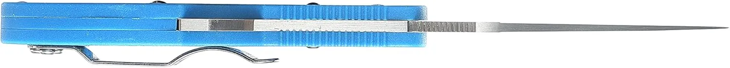 Firebird GANZO F759MS-BL Serrated Blade Folding Pocket Knife 440C Stainless Steel Serrated Blade Nylon Glass Fiber Anti-Slip Handle with Clip Fishing Camping EDC Knife (Blue)