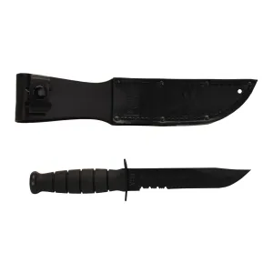 Fixed Blade-serrated Edge Black