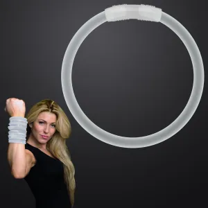 FlashingBlinkyLights Premium White Glow Bracelets 8" (Pack of 100)