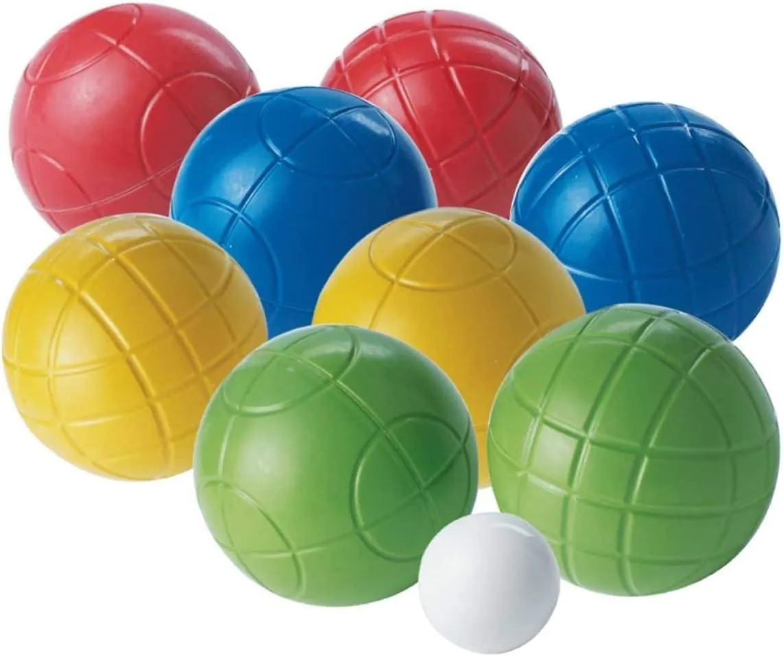 Franklin Sports Bocce Ball Set — 8 All Weather Bocce Balls and 1 Pallino — Beach, Backyard Lawn or Outdoor Party Game — Professional, American, and Starter Set Options
