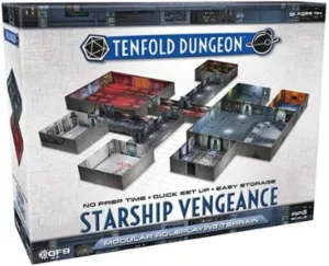 Gale Force Nine Tenfold Dungeon Starship Vengeance Modular Roleplaying Terrain Set with Quick Setup and 1 x 1-Inch Scale