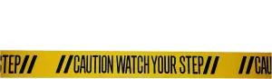 Gator Grip Traction | WATCH YOUR STEP | Anti-Slip Safety Warning Tape | Entry | Steps | 3 Inch x 44 Inch (2 Messages) Stairs