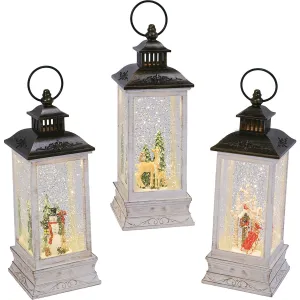 Gerson 11 In. H. Battery Operated Lighted Spinning Water Lantern