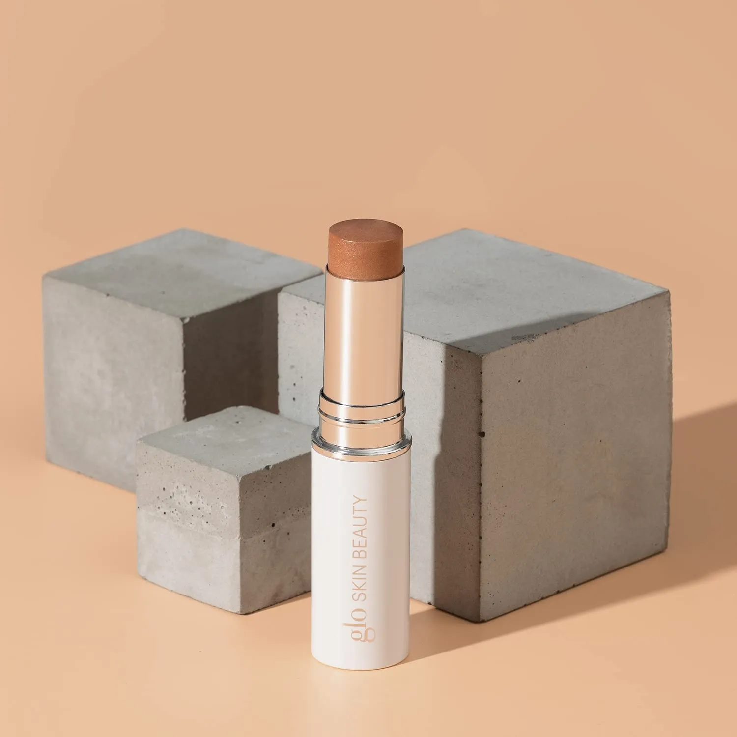Glo Skin Beauty Skin Glow Stick Highlighter (Cognac) - Powered by Hydrators, Mineral Pigments & Mica for an Illuminated Glow - Clean Mineral Cream Highlighter