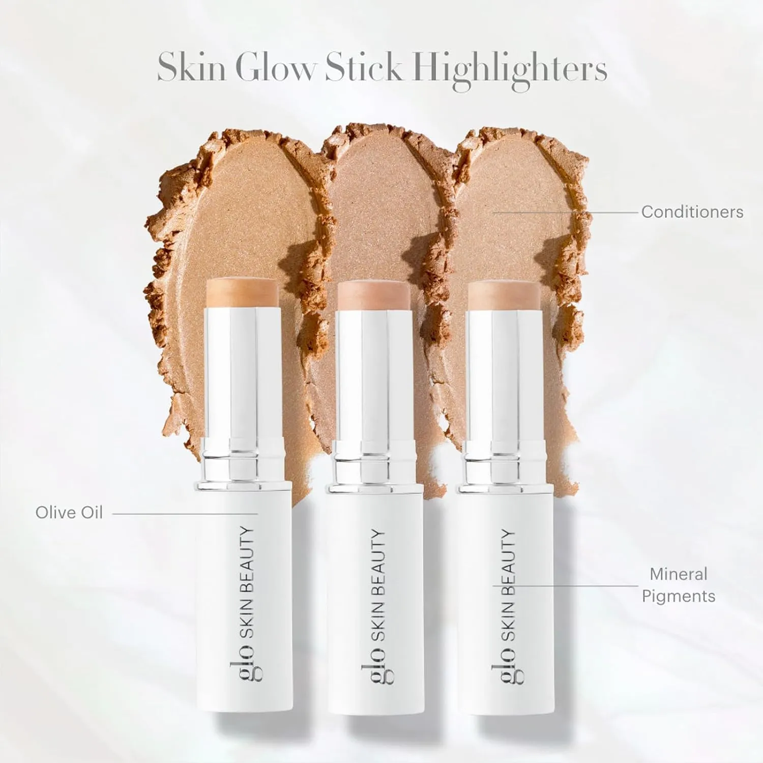 Glo Skin Beauty Skin Glow Stick Highlighter (Cognac) - Powered by Hydrators, Mineral Pigments & Mica for an Illuminated Glow - Clean Mineral Cream Highlighter
