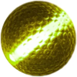 Glow Stick Golf Ball Yellow