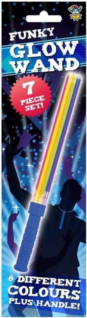 Glow Stick Wand Assorted Colours 7-Piece Set