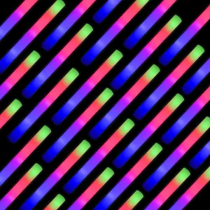 Glow Sticks Bulk, 200 Pack Foam Sticks Glow in The Dark Party Supplies 3 Flashing Modes Lighting up Foam Sticks for Wedding, Party, Concerts, Birthday,Christmas
