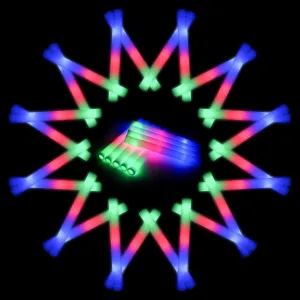 Glow Sticks Bulk, 210 PCS Foam Glow Sticks with 3 Modes Colorful Flashing for Wedding, Concert, Party, Raves, Events, Birthday