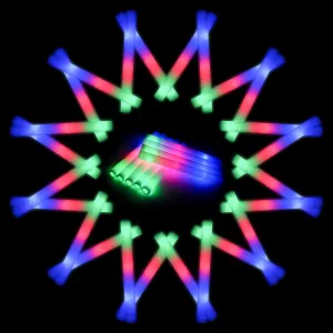 Glow Sticks Bulk, 210 PCS Foam Glow Sticks with 3 Modes Colorful Flashing for Wedding, Concert, Party, Raves, Events, Birthday