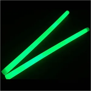 Glow Sticks Bulk Wholesale, 10 12” 15mm Dia. Green Industrial Grade Jumbo Light Sticks, Bright Color, Glow 14 Hrs, Safety Glow Stick 3yrs Shelf Life, Ideal for Camping & Emergency, GlowWithUs Brand
