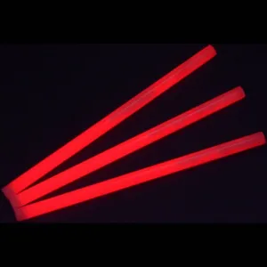 Glow Sticks Bulk Wholesale, 10 12” 15mm Dia. Red Industrial Grade Jumbo Light Sticks, Bright Color, Glow 14 Hrs, Safety Glow Stick 3yrs Shelf Life, Ideal for Camping & Emergency, GlowWithUs Brand