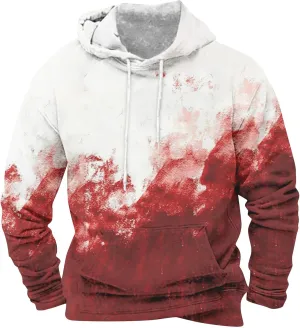 Halloween Hoodie Men Hoodie Printed Pocket Hoodie Mens Costume Hoodie Men'S Novelty Hoodies Horror Hoodies For Men'S