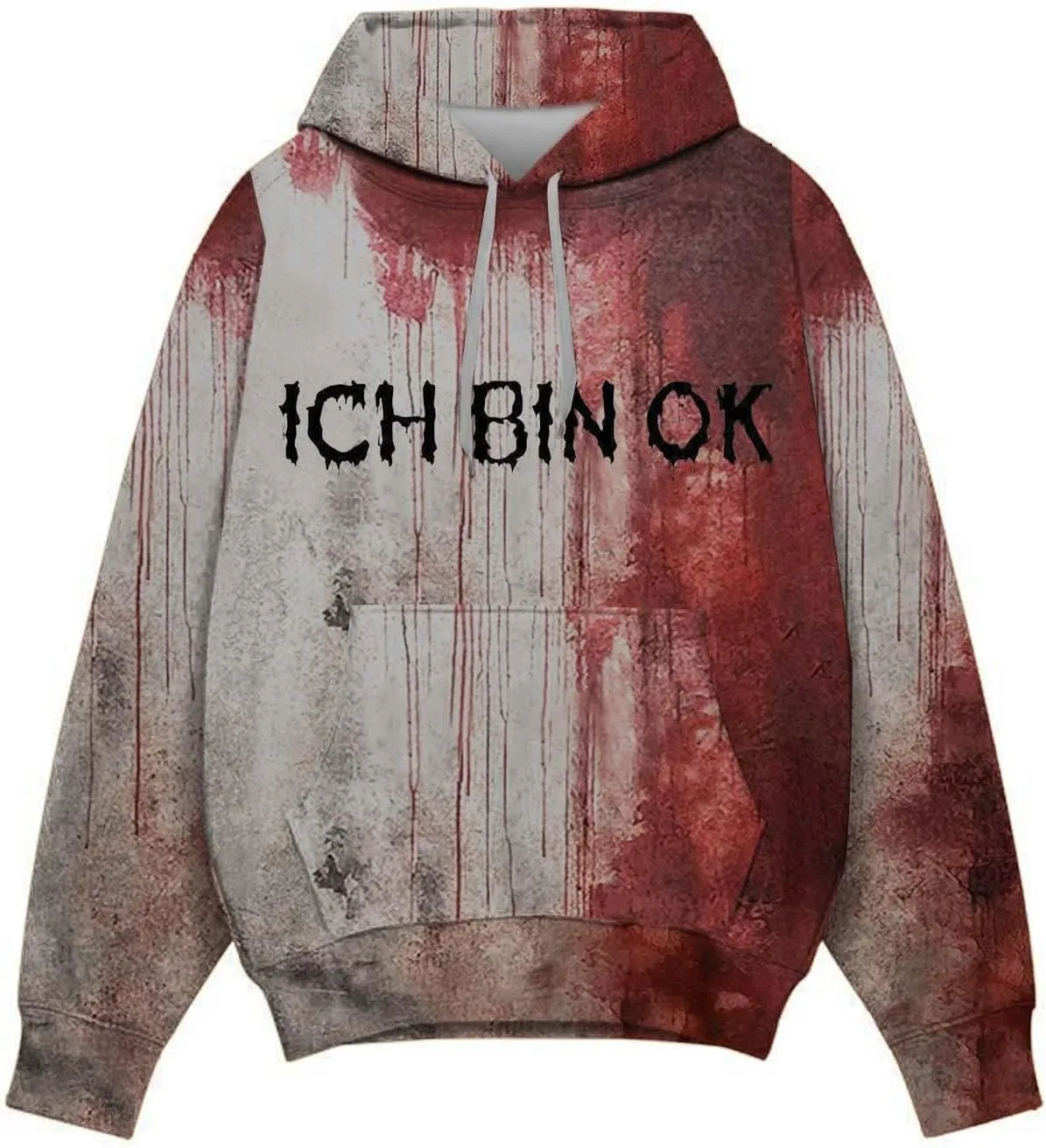 Halloween Hoodie Men Hoodie Printed Pocket Hoodie Mens Costume Hoodie Men'S Novelty Hoodies Horror Hoodies For Men'S