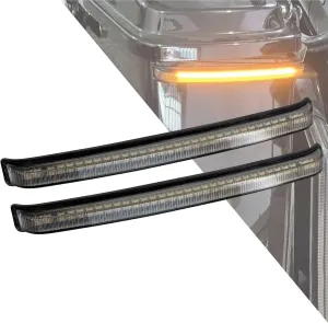HDBUBALUS Motorcycle Saddlebag Lights Sequential Turn Signal Smoke Running Brake Tail Light Fit for Harley Touring Street Gilde Road Gilde Road King Electra Glide Ultra Limited 2008-2012