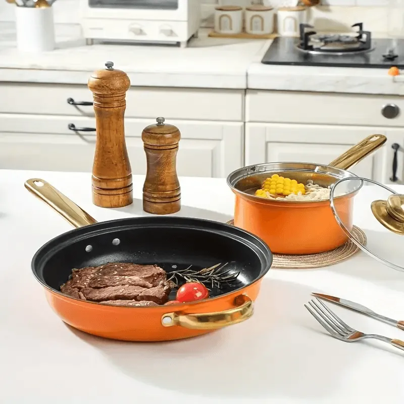 High Quality Stainless Steel Cookware Set - 12 Pcs