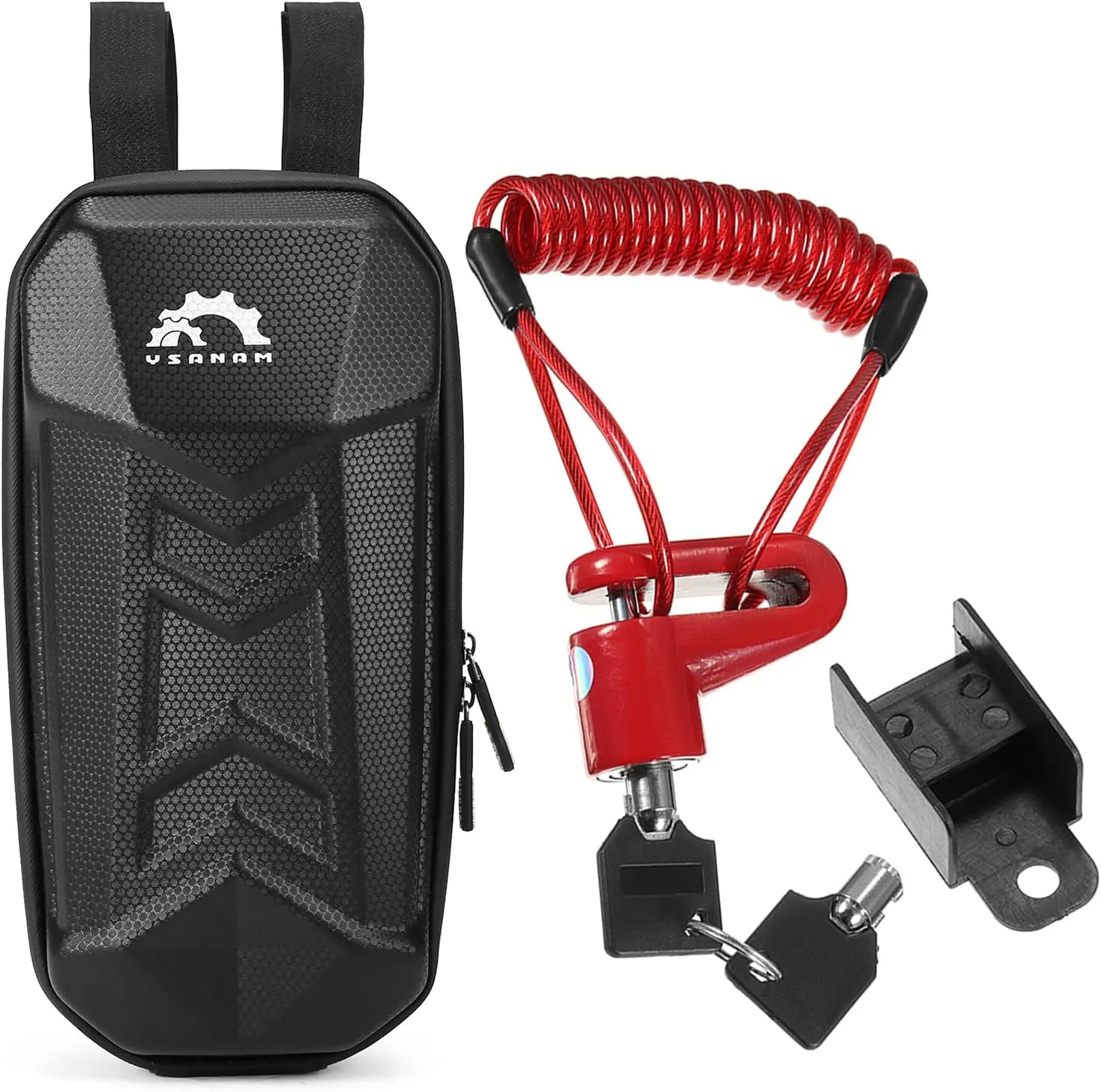 HXBER Rainproof Electric Scooter Storage Bag with Multifunctional Disc Brake Lock