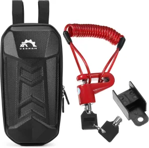 HXBER Rainproof Electric Scooter Storage Bag with Multifunctional Disc Brake Lock