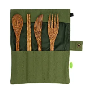 Io Nova ® Reusable To Go Cutlery Set 4 Pieces (Knife, Fork, Spoon, Sticks) Made of 100% Coconut Wood, Plastic-Free & Sustainable, Travel Cutlery, Outdoor, Camping Cutlery, Barbecue Cutlery with Bag Misc. Supplies – December 5, 2022